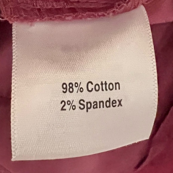 Vintage Norm Thompson Velour Button Up Jacket Purple Women’s Large NWOT Pockets - Picture 8 of 12
